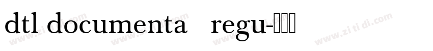 dtl documenta   regu字体转换